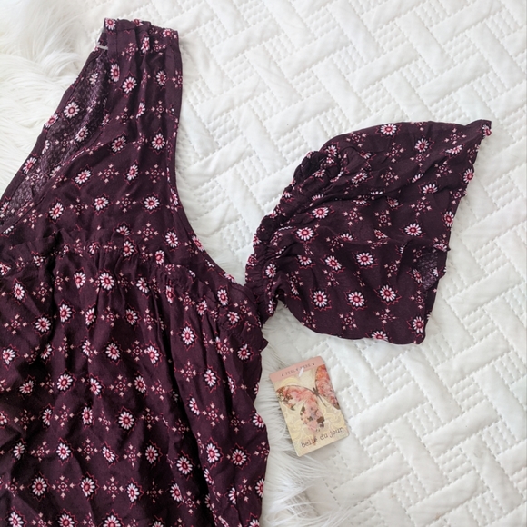 {Belle Du Hour} NEW Cold Shoulder Peasant Top - Picture 4 of 6